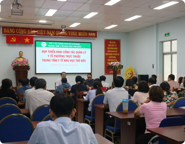 TRUNG TÂM Y TẾ PHƯỜNG LINH XUÂN - TRIỂN KHAI CÔNG TÁC QUẢN LÝ SAU SÁP NHẬP TRẠM Y TẾ